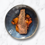 Fenouil cru émincé, mortadelle en chiffonade et vinaigrette citron–huile d&rsquo;olive