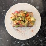 Poêlée de calamar sauté, chorizo et courgette