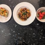 Pastèque en cubes et menthe fraîche